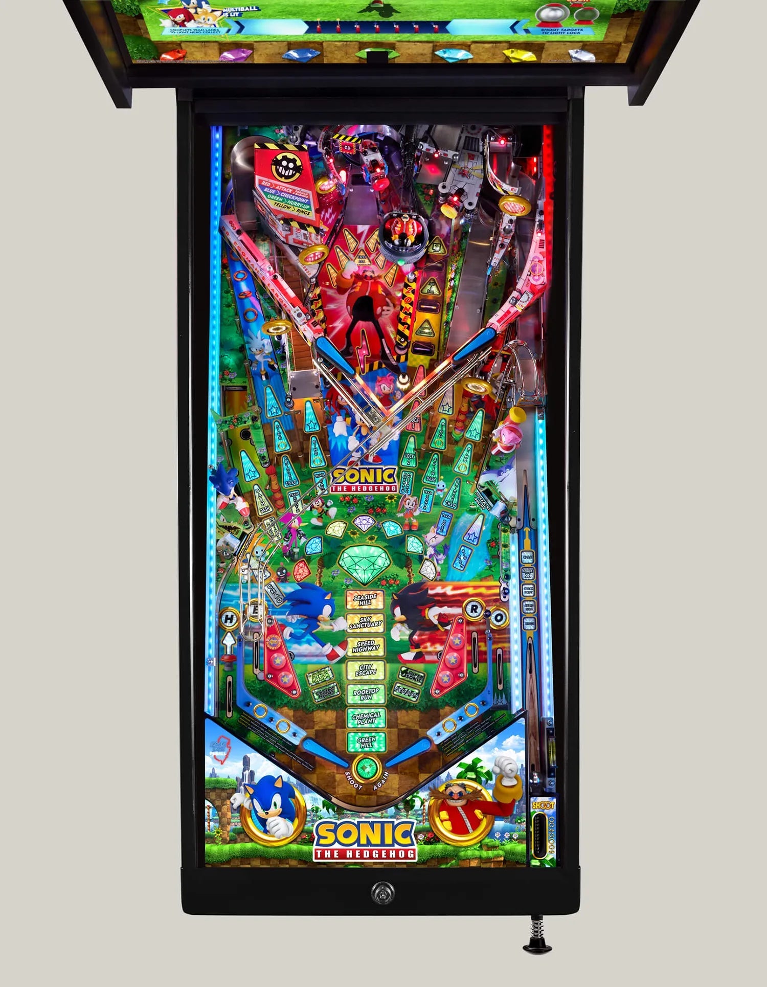 Flipper Sonic Arcade Edition – écran HD 27 pouces backbox