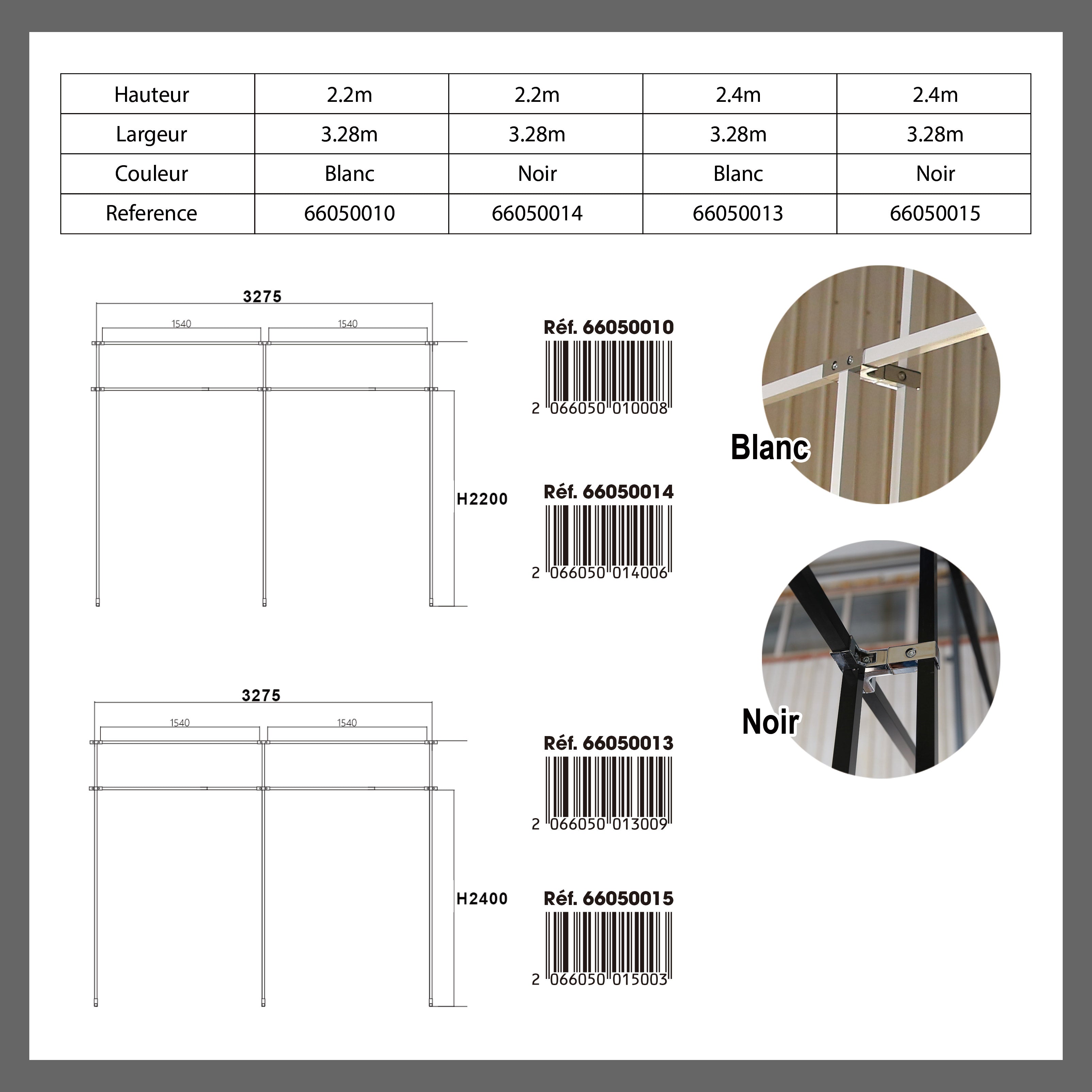 Support pour lettres lumineuses XL