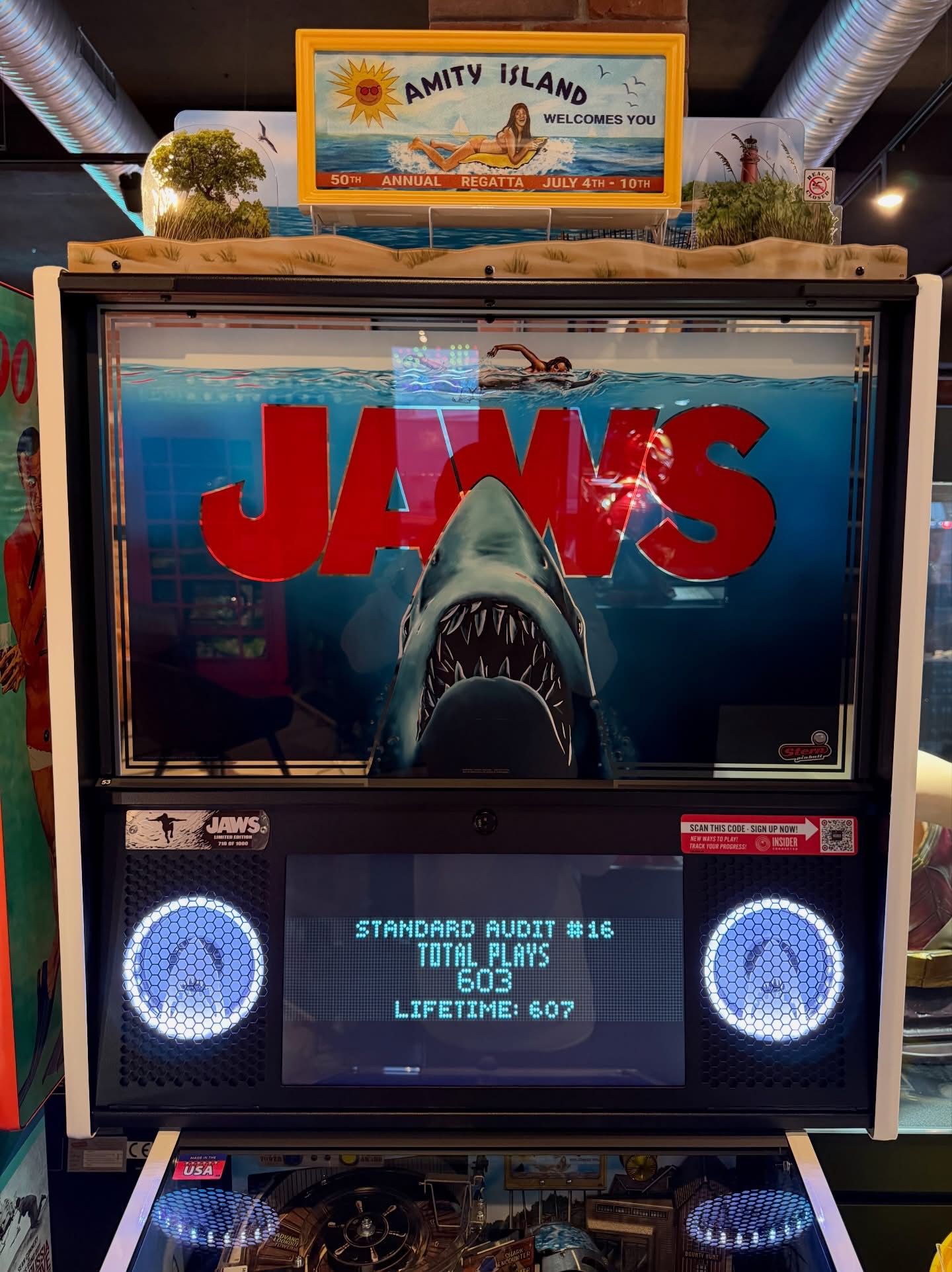 flipper jaws stern limited edition pinball collector