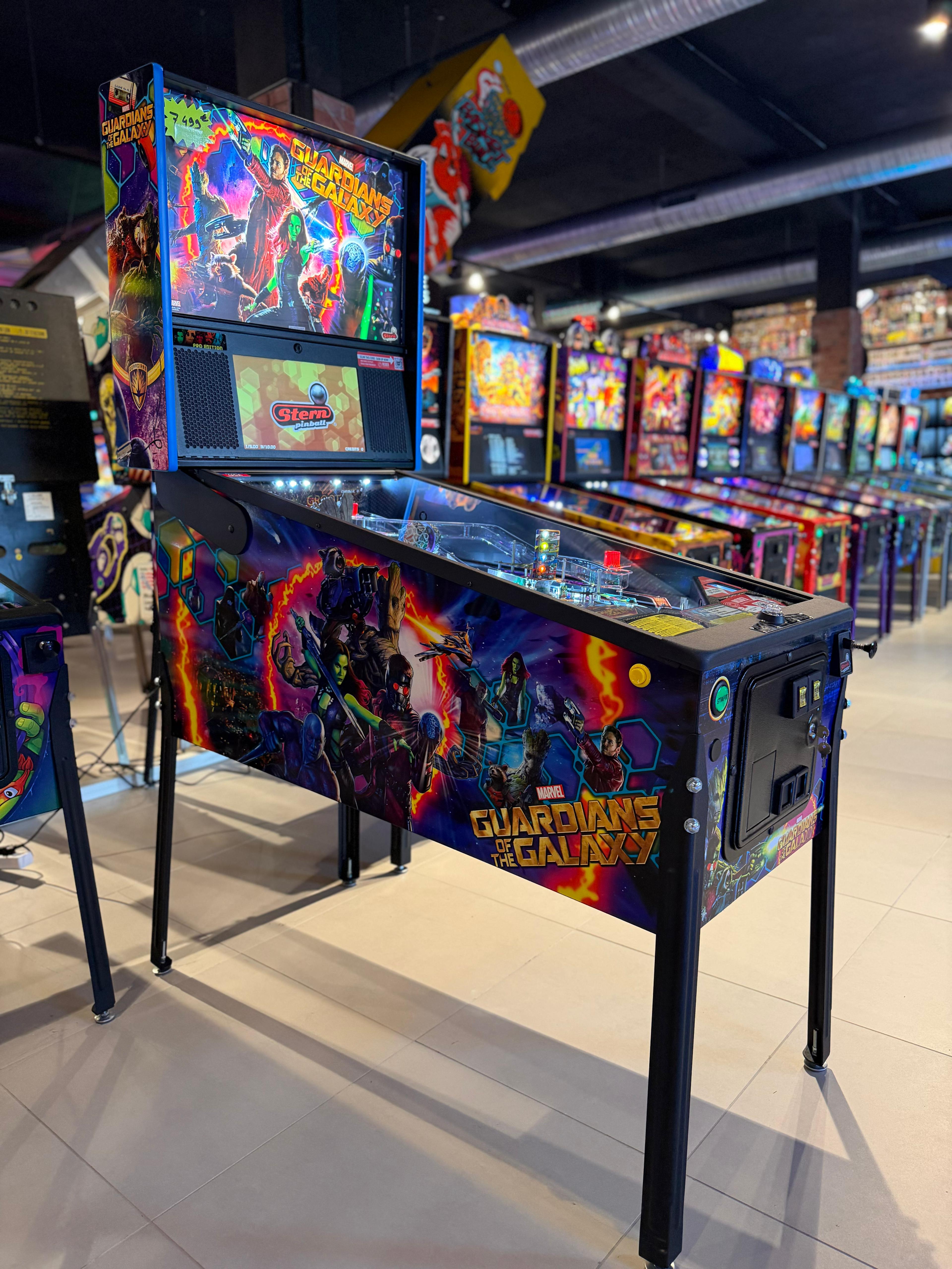 flipper guardians of the galaxy pro stern pinball machine