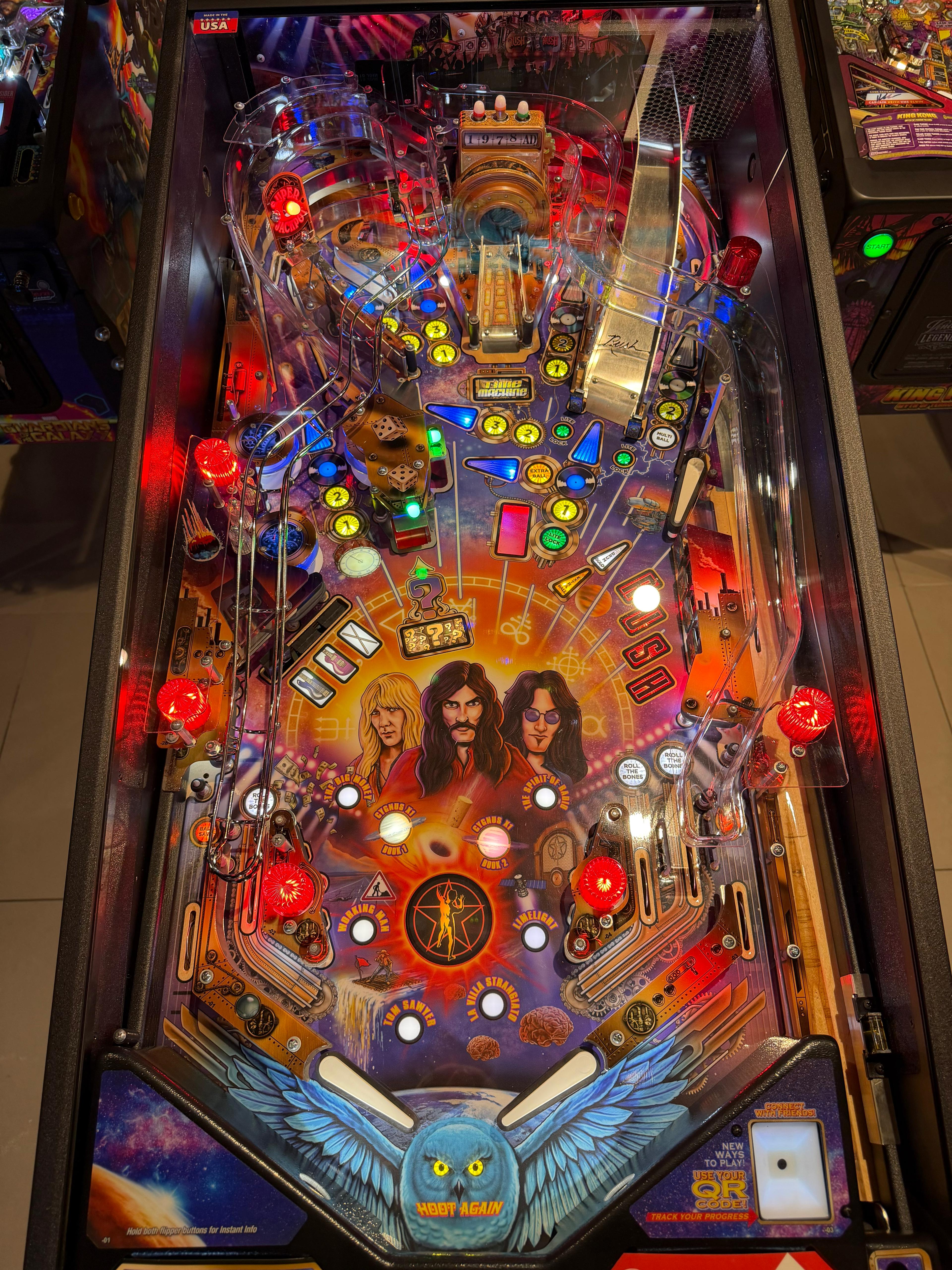 plateau flipper rush stern pro playfield