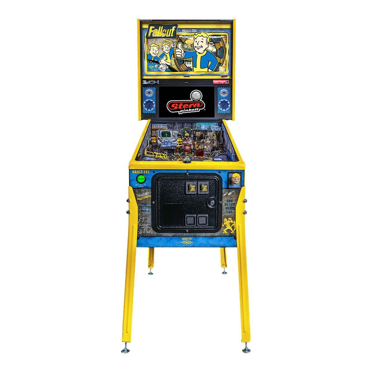 Flipper Fallout Limited Edition Stern – vue de face du cabinet
