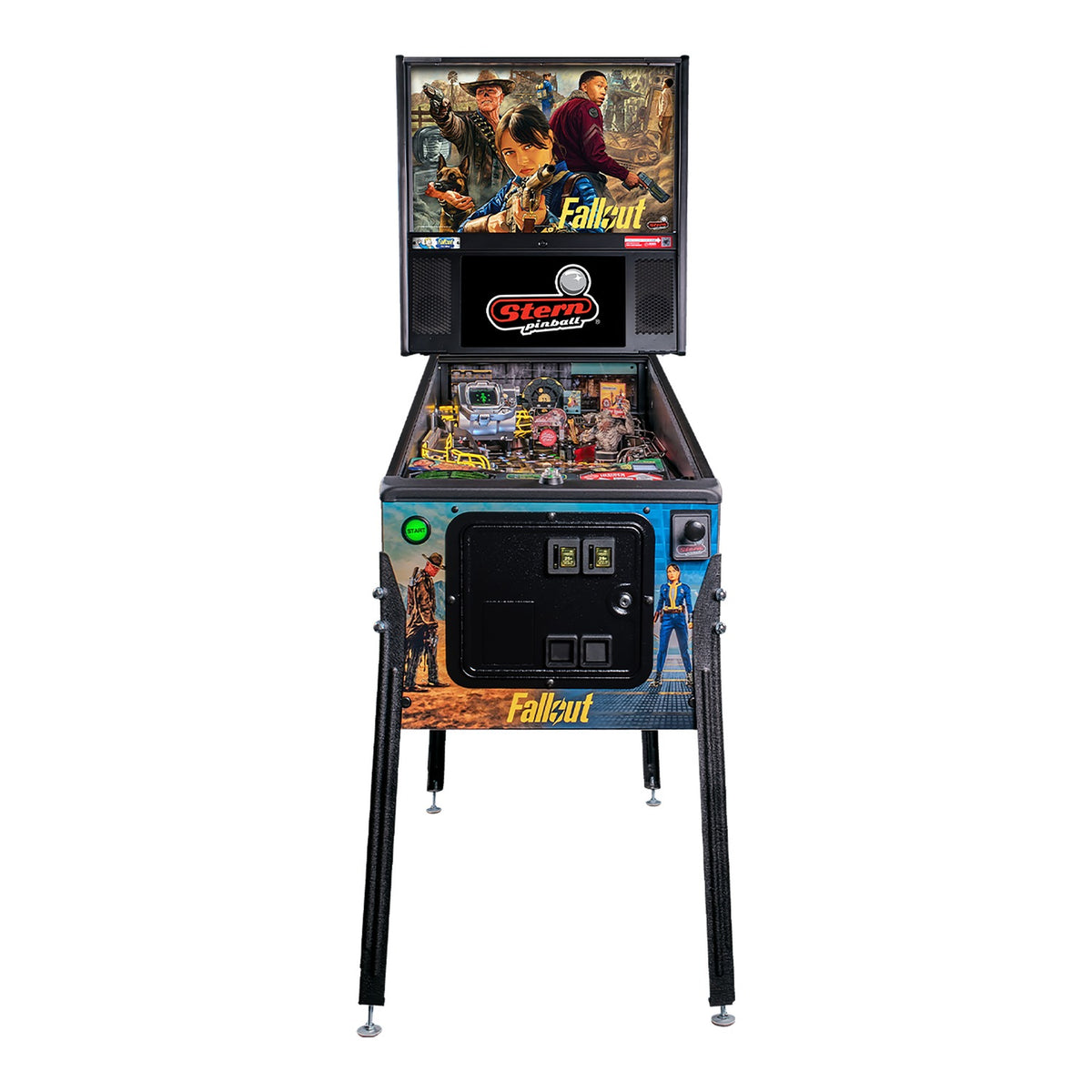 Flipper Fallout Pro Stern – vue de face du cabinet
