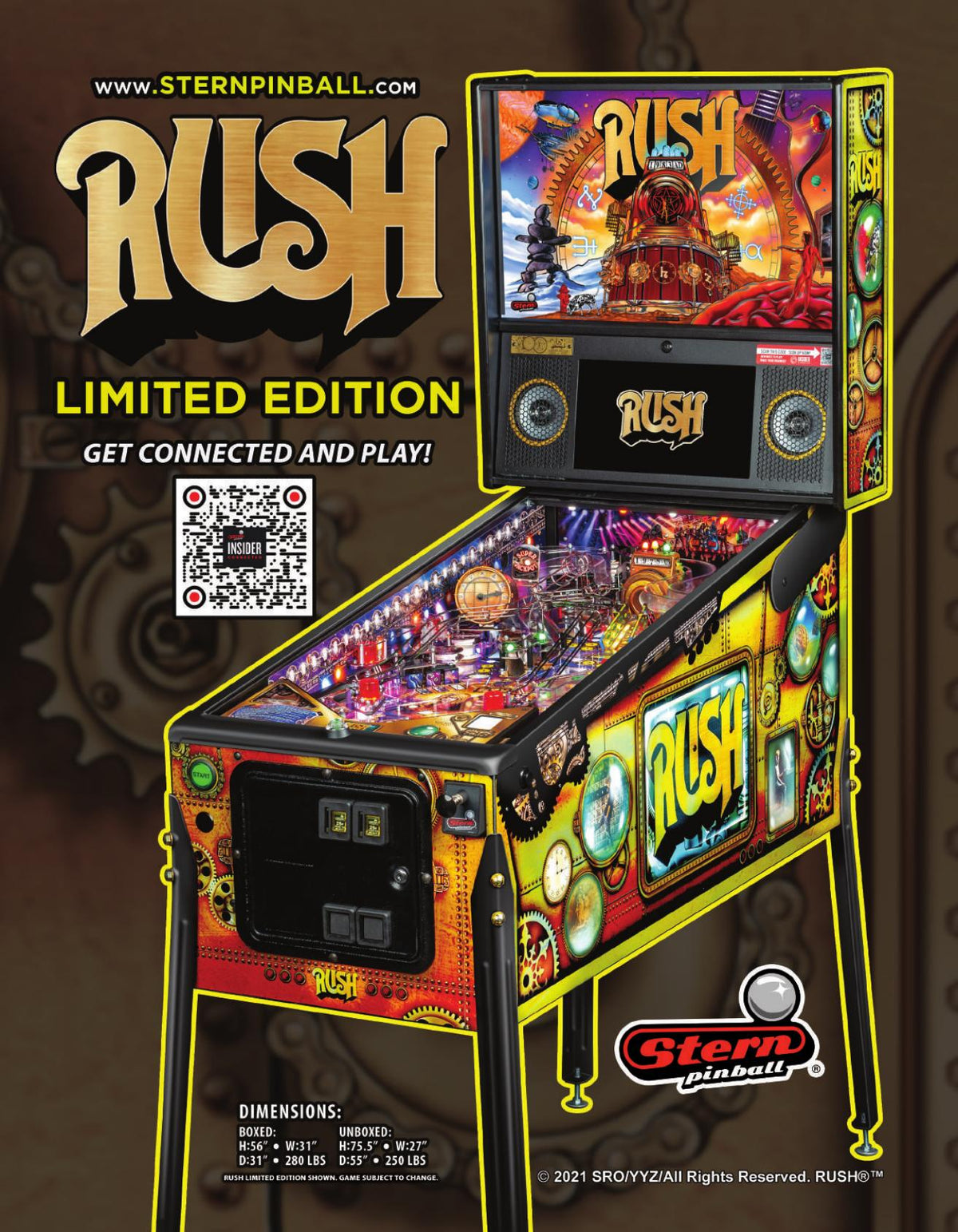 Flyer officiel Stern Rush Limited Edition - recto