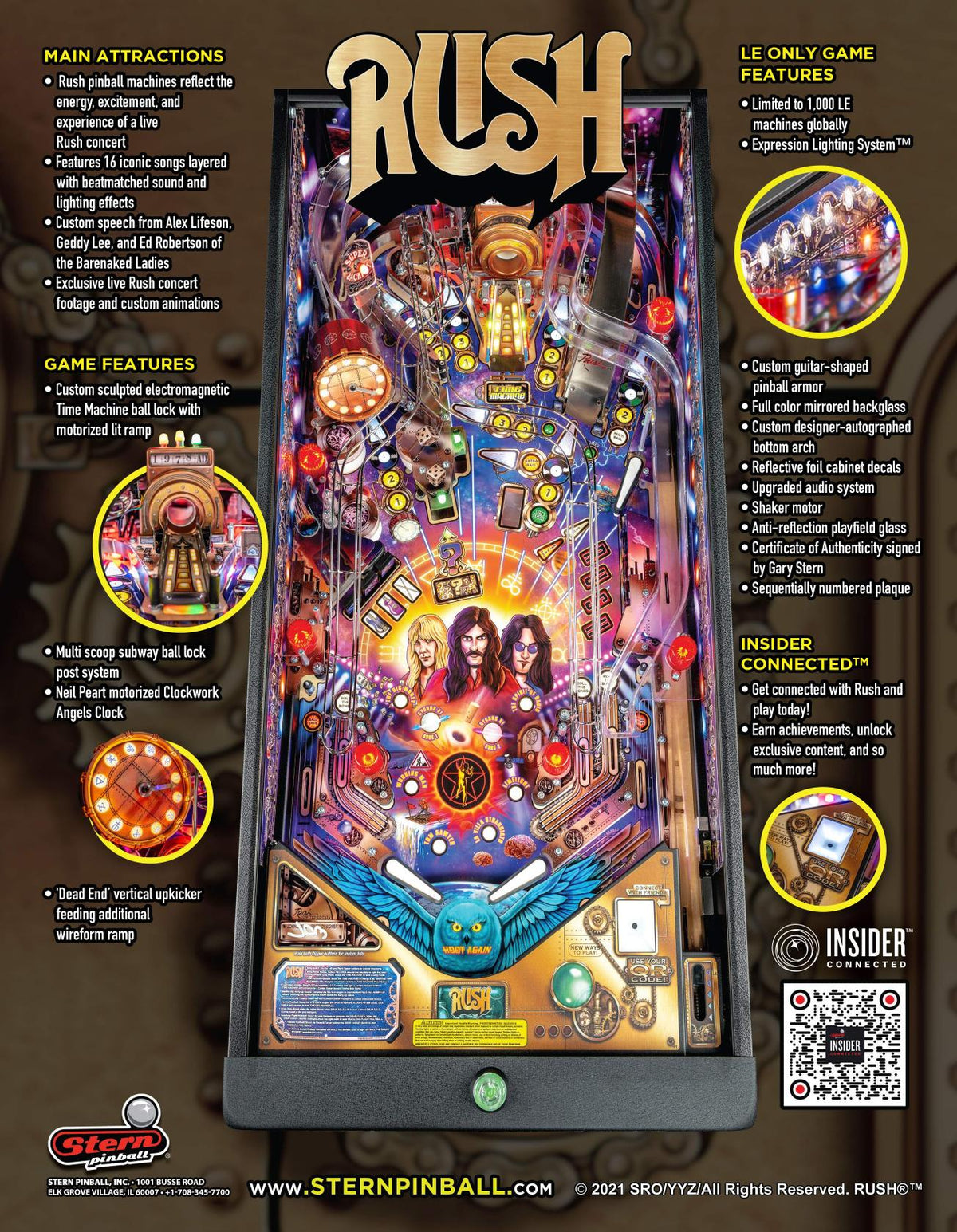 Flyer officiel Stern Rush Limited Edition - verso