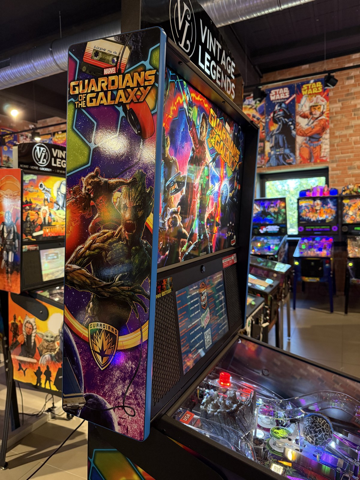 Flipper Guardians of the Galaxy Pro Stern 2017 d'occasion à vendre – Vintage Legends (photo 3)