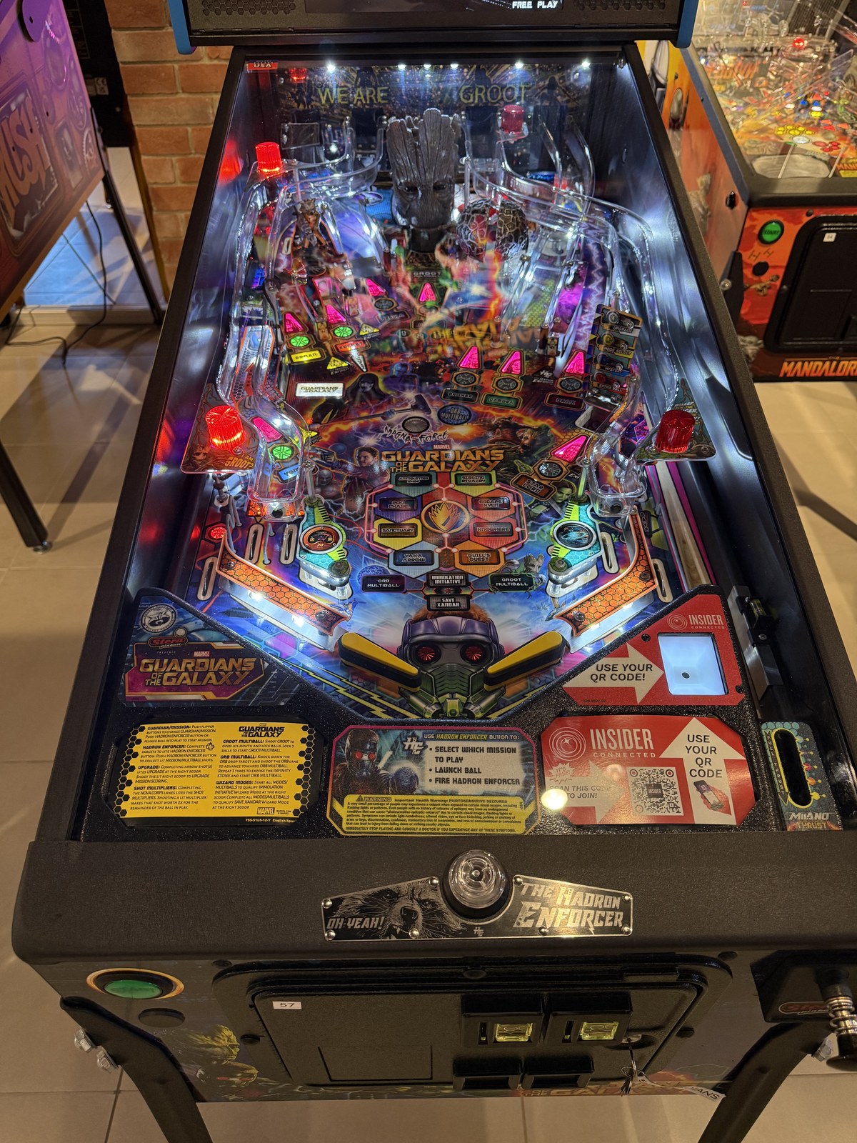 Flipper Guardians of the Galaxy Pro Stern 2017 d'occasion à vendre – Vintage Legends (photo 7)