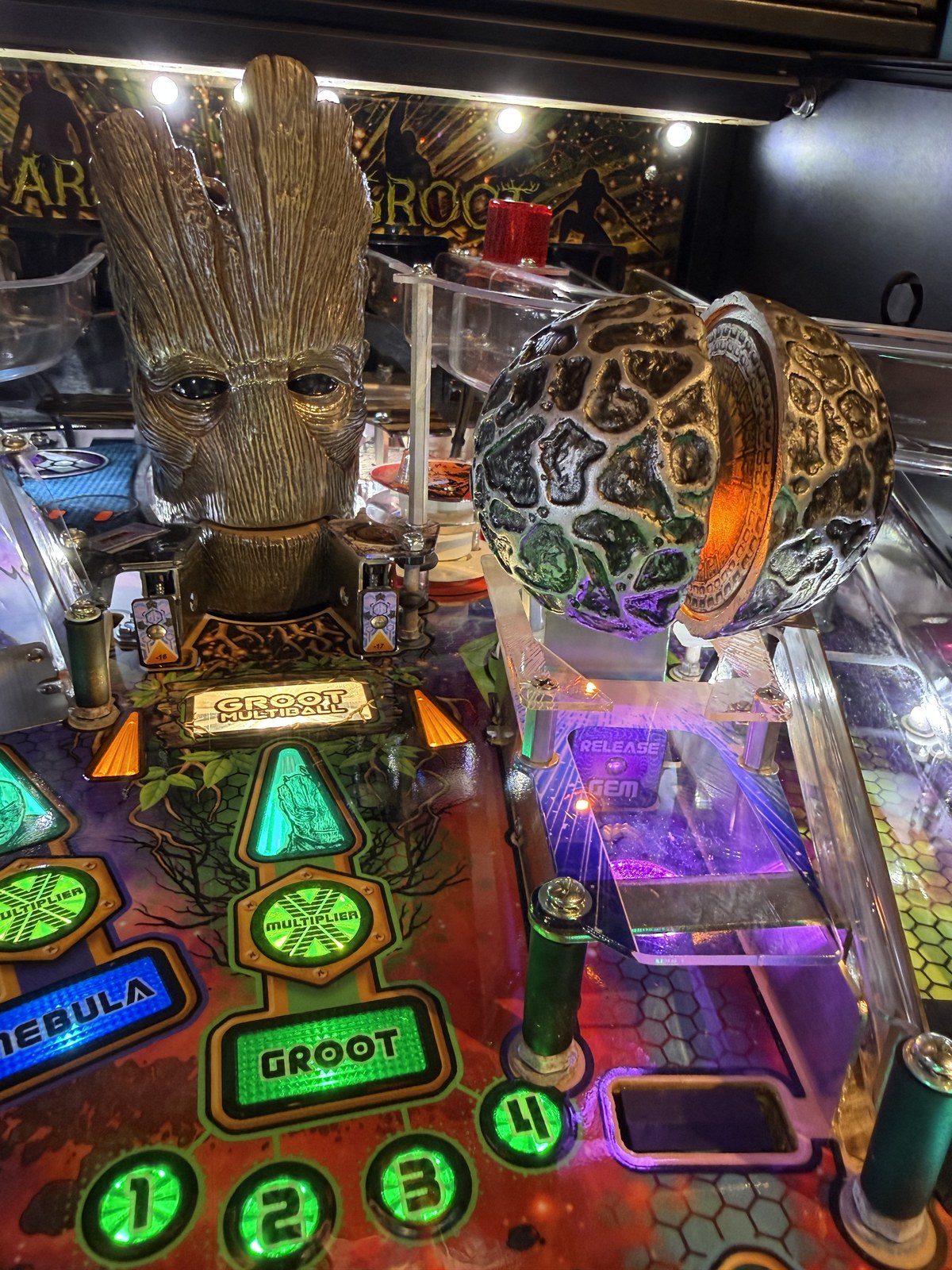 Flipper Guardians of the Galaxy Pro Stern 2017 d'occasion à vendre – Vintage Legends (photo 14)