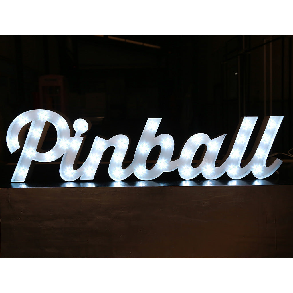 Enseigne lumineuse professionnelle RGB Bluetooth largeur 1,52 mètre (PINBALL)