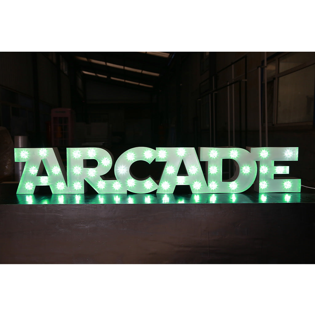 Enseigne lumineuse professionnelle RGB Bluetooth largeur 2,03 mètre (ARCADE)