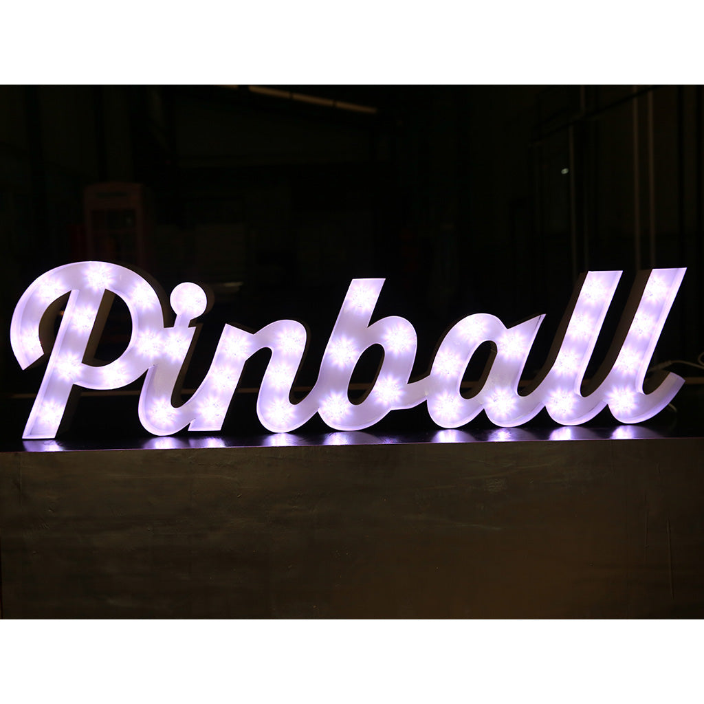 Enseigne lumineuse professionnelle RGB Bluetooth largeur 1,52 mètre (PINBALL)