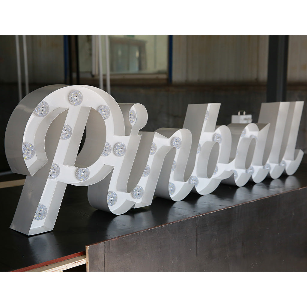 Enseigne lumineuse professionnelle RGB Bluetooth largeur 1,52 mètre (PINBALL)