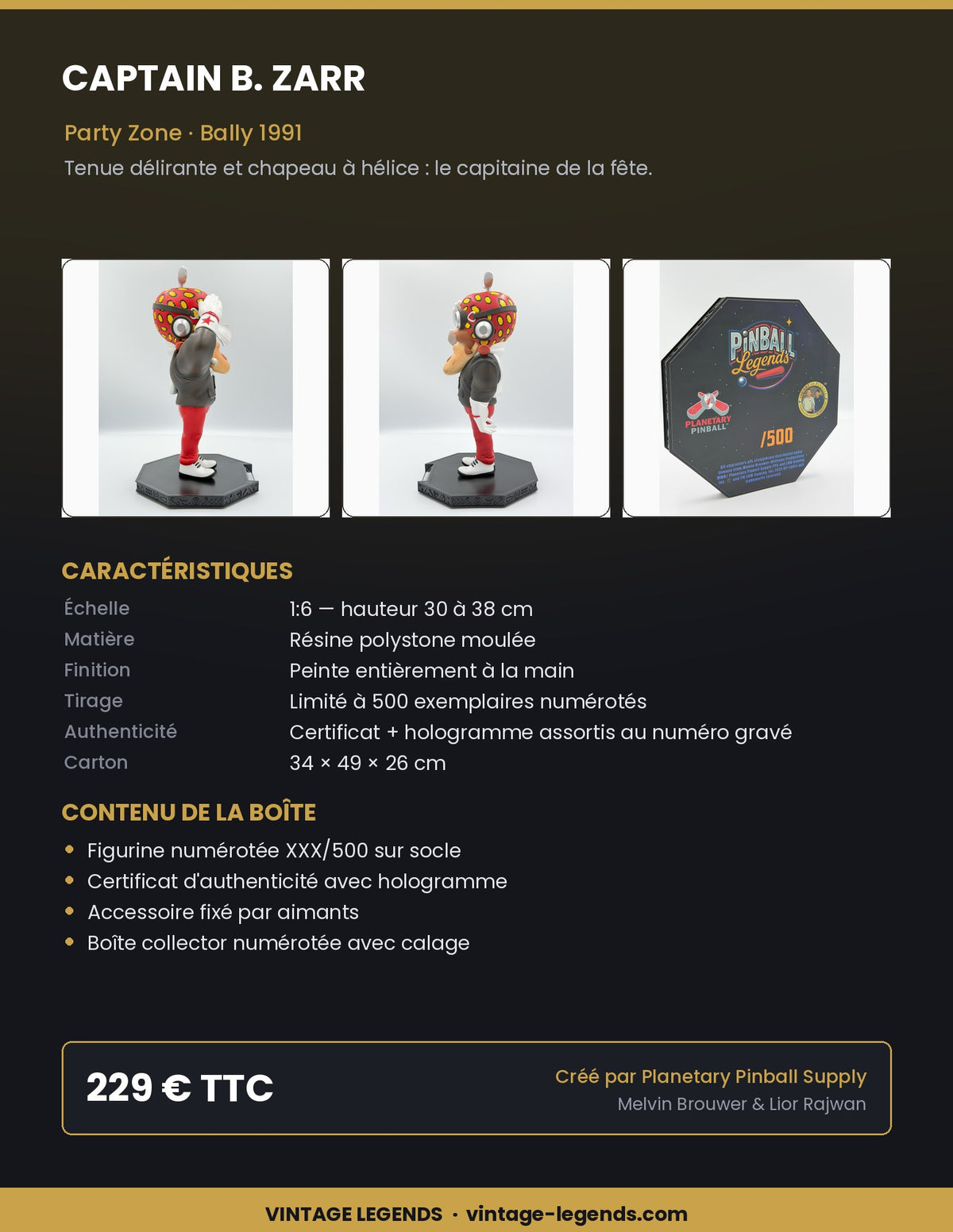 Flyer Captain B. Zarr 1:6 — caractéristiques