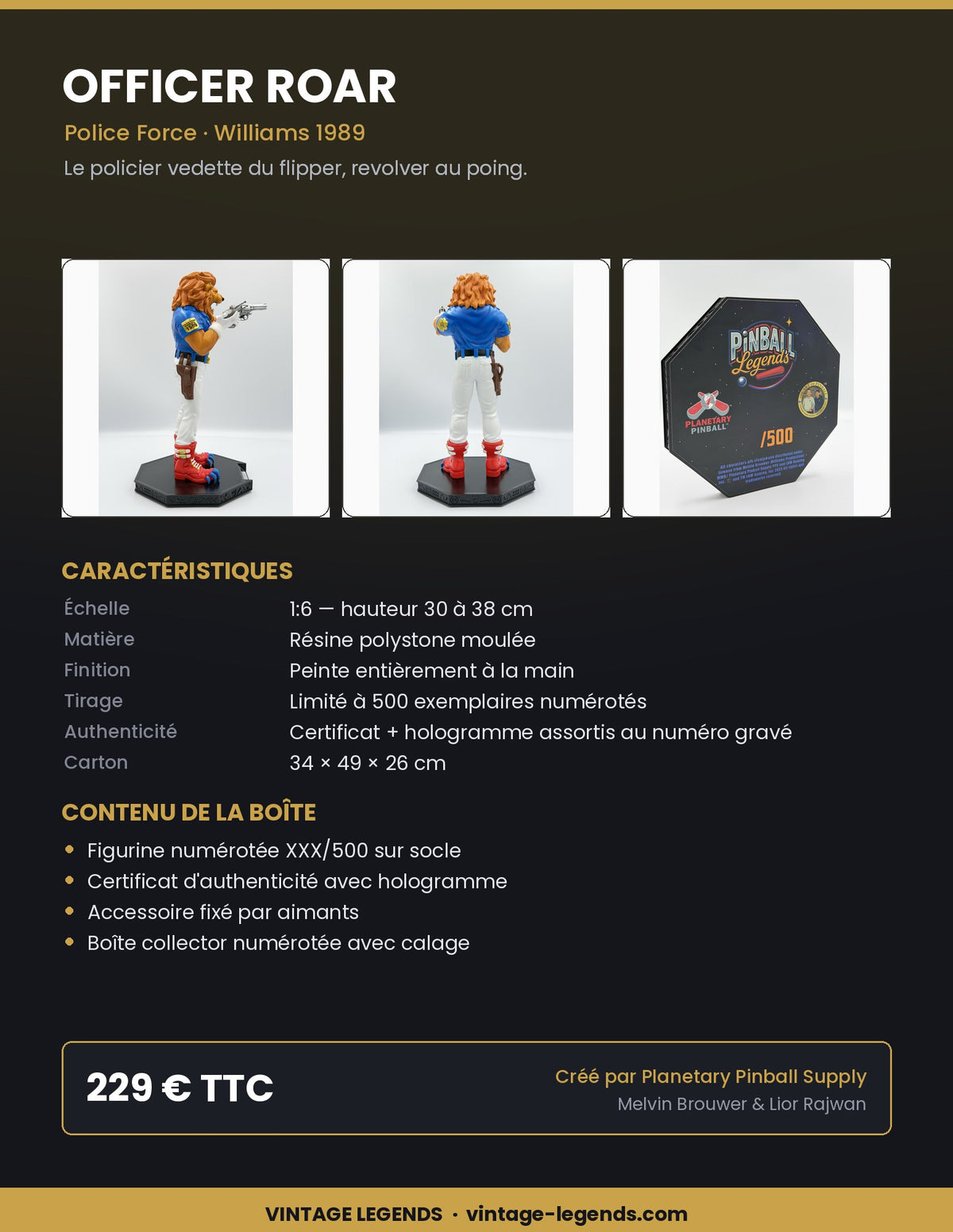 Flyer Officer Roar 1:6 — caractéristiques