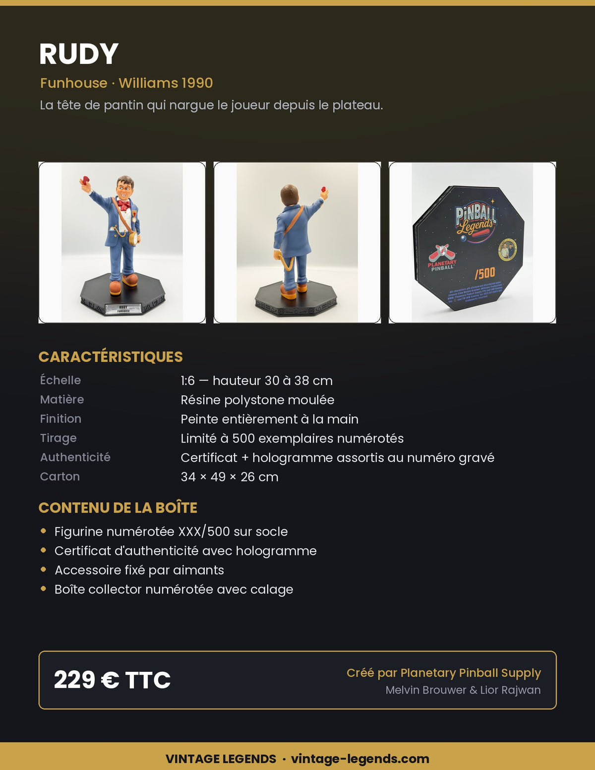 Flyer Rudy 1:6 — caractéristiques